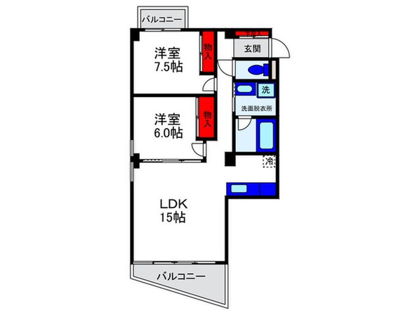 メゾン刀根山の物件間取画像